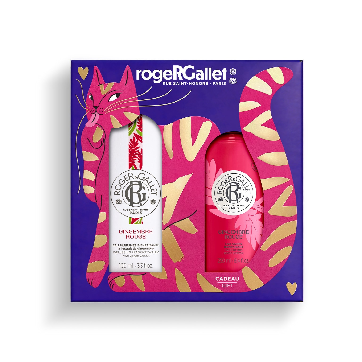Gingembre Rouge Christmas gift set wellbeing fragrant water + wellbeing body lotion