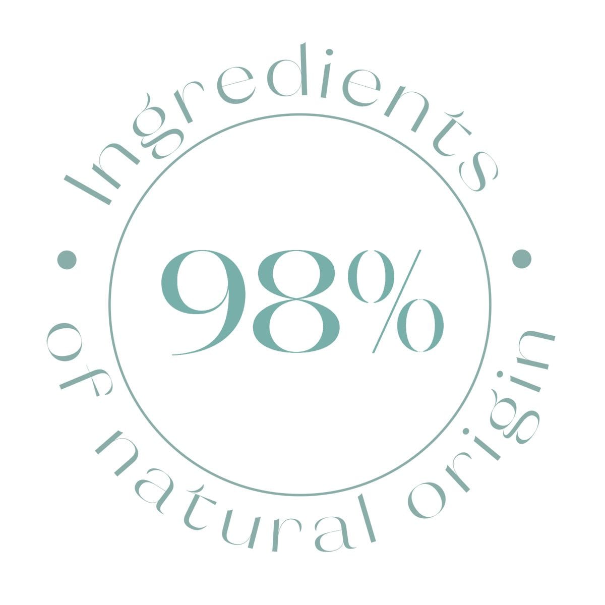 98% ingredients of natural origin